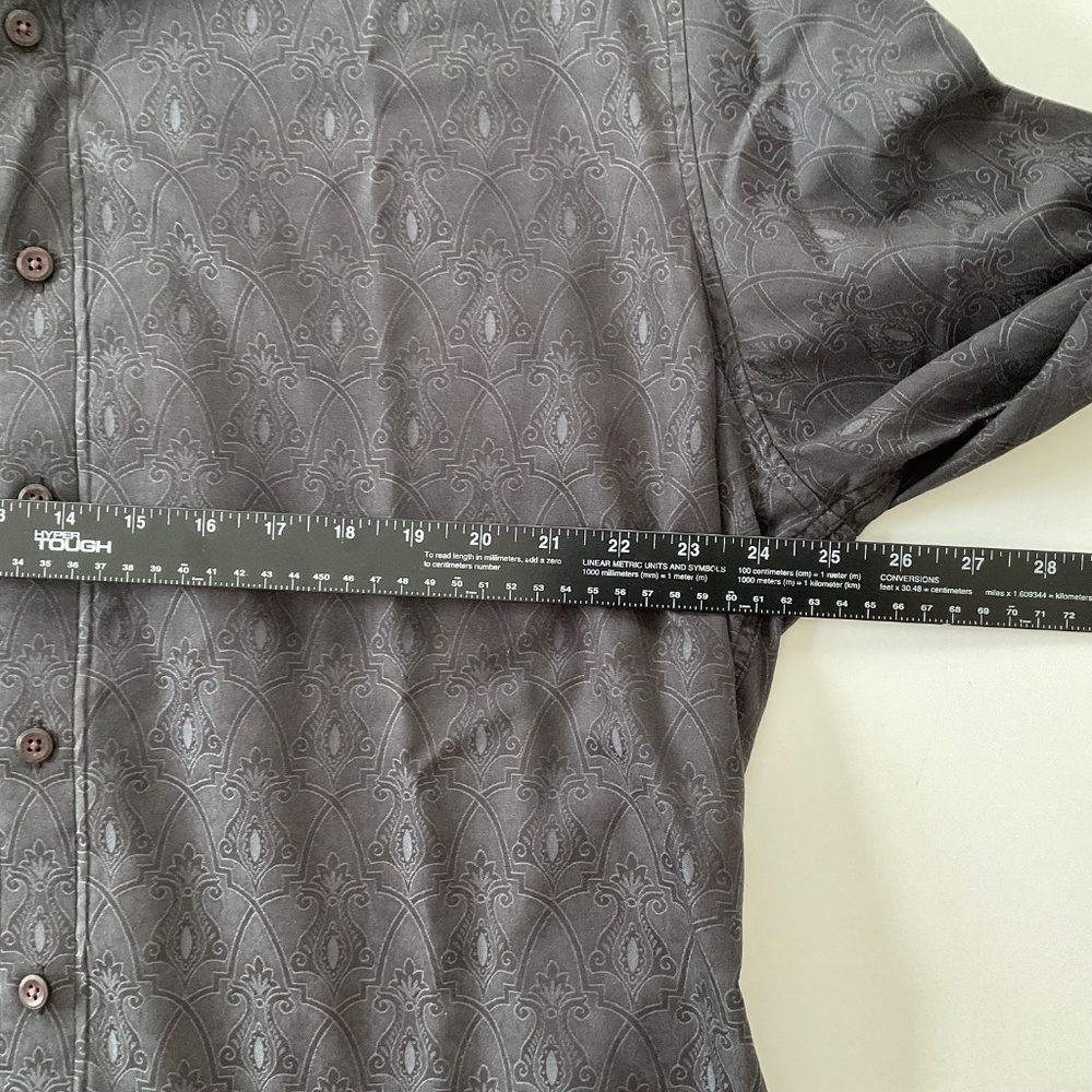 Robert Graham Mens Exclusive Button Down Shirt 2XL Black Renaissance Raphael - Picture 5 of 12